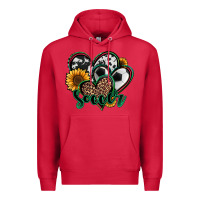 Cardinal soccer hearts Premium Hoodie - Jasminsmagicworld