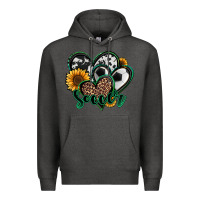 Charcoal Heather soccer hearts Premium Hoodie - Jasminsmagicworld