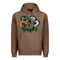 Chestnut soccer hearts Premium Hoodie - Jasminsmagicworld