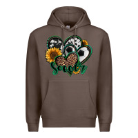 Coffee soccer hearts Premium Hoodie - Jasminsmagicworld