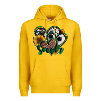 Lemon soccer hearts Premium Hoodie - Jasminsmagicworld
