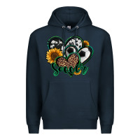 Navy soccer hearts Premium Hoodie - Jasminsmagicworld