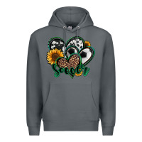 Rock soccer hearts Premium Hoodie - Jasminsmagicworld