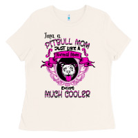 Bone I'm A Pitbull Mom Just Like A Normal Mom Ladies Tee - Bettercallsaul