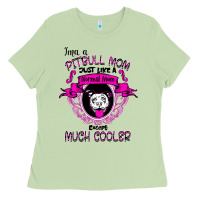 Matcha I'm A Pitbull Mom Just Like A Normal Mom Ladies Tee - Bettercallsaul