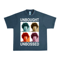 Midnight Navy unbought unbossed shirley chisholm retro vintage gift long sleeve t sh Urban Heavy Tee - ArtChic