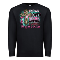 Black she is loved Premium Sweatshirt - BarkalooDesign