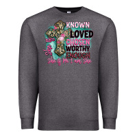 Charcoal Heather she is loved Premium Sweatshirt - BarkalooDesign