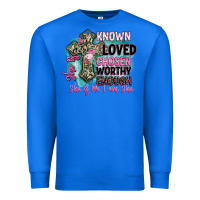 True Royal she is loved Premium Sweatshirt - BarkalooDesign