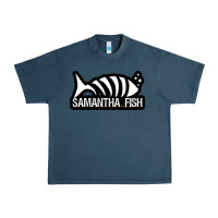 Midnight Navy SAMANTHA FISH MUSIC ARTWORK Essential Urban Heavy Tee - ArtChic