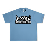 Pebble Blue SAMANTHA FISH MUSIC ARTWORK Essential Urban Heavy Tee - ArtChic