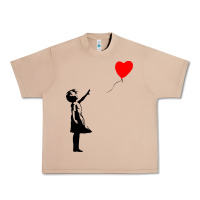 Burro banksy girl with balloon Urban Heavy Tee - ArtChic