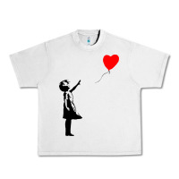 Lunar Rock banksy girl with balloon Urban Heavy Tee - ArtChic