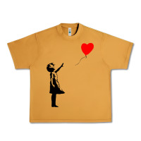 Peanut Butter banksy girl with balloon Urban Heavy Tee - ArtChic