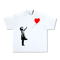Banksy Girl With Balloon Urban Heavy Tee | Teevron