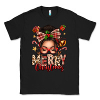 Black merry christmas messy bun Classic Tee - texasbilliewilder