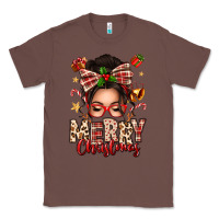 Chestnut merry christmas messy bun Classic Tee - texasbilliewilder