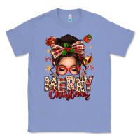 Colony Blue merry christmas messy bun Classic Tee - texasbilliewilder