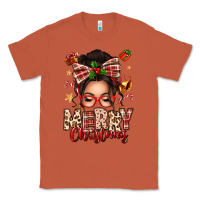 Copper merry christmas messy bun Classic Tee - texasbilliewilder