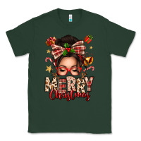 Sports Green merry christmas messy bun Classic Tee - texasbilliewilder