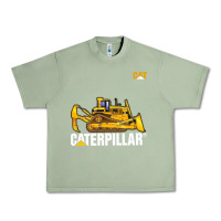 Oil Green bulldozercat 1 Urban Heavy Tee - ArtChic
