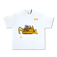 White bulldozercat 1 Urban Heavy Tee - ArtChic