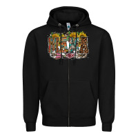 Black mama western Zipper Hoodie - RacoonDesign