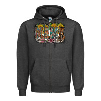 Charcoal Heather mama western Zipper Hoodie - RacoonDesign