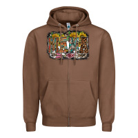 Chestnut mama western Zipper Hoodie - RacoonDesign
