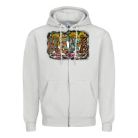 Dove Grey mama western Zipper Hoodie - RacoonDesign