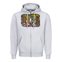 Heather Grey mama western Zipper Hoodie - RacoonDesign