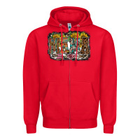 Red mama western Zipper Hoodie - RacoonDesign
