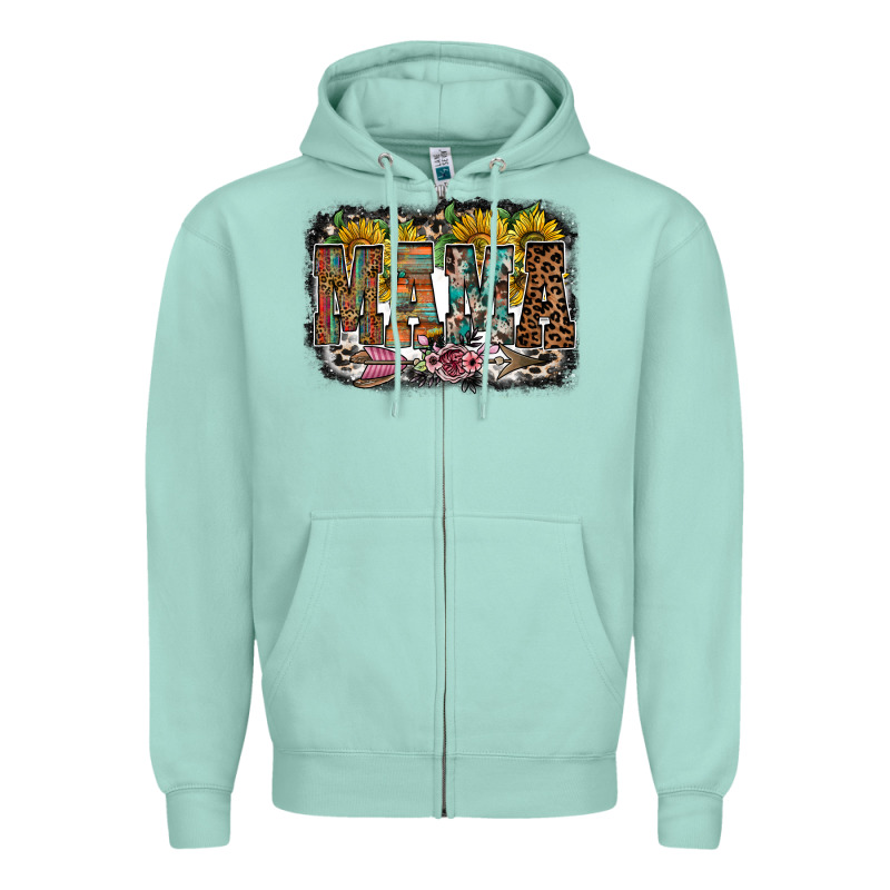 Mama Western Zipper Hoodie by RacoonDesign | Teevron