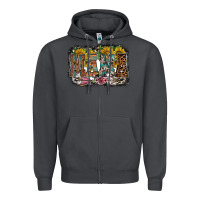Smoke mama western Zipper Hoodie - RacoonDesign
