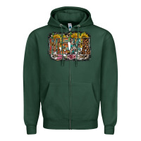 Sports Green mama western Zipper Hoodie - RacoonDesign