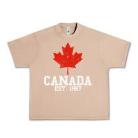 Burro vintage canada est.1867 maple leaf canadian flag r Urban Heavy Tee - ArtChic