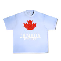 Grape Ice vintage canada est.1867 maple leaf canadian flag r Urban Heavy Tee - ArtChic