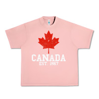 Vintage Canada Est.1867 Maple Leaf Canadian Flag R Urban Heavy Tee | Teevron