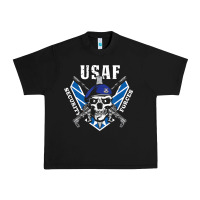 Black US Air Force Security Forces Urban Heavy Tee - ArtChic