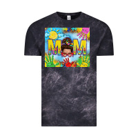 Cloud Black Messy bun Autism mom 20oz skinny tumbler Vintage Tee - TumblerDesignByShophia