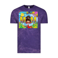 Cloud Purple Messy bun Autism mom 20oz skinny tumbler Vintage Tee - TumblerDesignByShophia