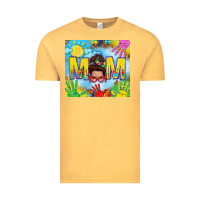 Vintage Mustard Messy bun Autism mom 20oz skinny tumbler Vintage Tee - TumblerDesignByShophia