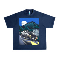 Navy initial d poster hipster Urban Heavy Tee - ArtChic