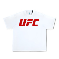 White ⭐ UFC'CHAMPIONSHIP ⭐collections⭐ design Urban Heavy Tee - ArtChic