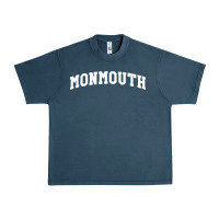 Midnight Navy Monmouth Arch Retro University Style Urban Heavy Tee - ArtChic