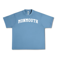 Pebble Blue Monmouth Arch Retro University Style Urban Heavy Tee - ArtChic