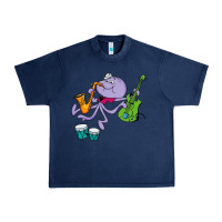 Navy squiddly diddly Urban Heavy Tee - ArtChic