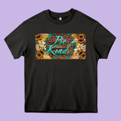Be Kind Bees License Plate Heavy Core Tee Designed By Artiststas