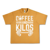 Peanut Butter Coffee And Kilos Weightlifting Gift Urban Heavy Tee - ArtChic