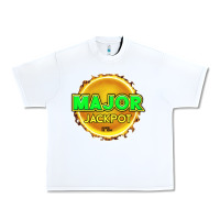 White MAJOR JACKPOT Design - Pokie Designs Urban Heavy Tee - ArtChic